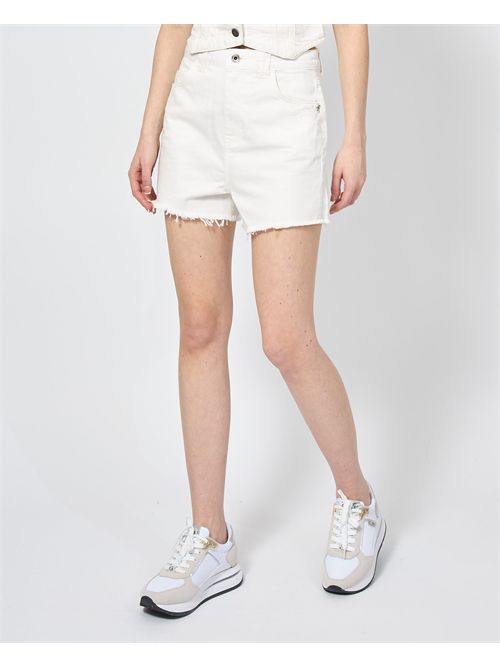 Shorts bianco Patrizia Pepe con fly sul retro PATRIZIA PEPE | 2P1692-D107W146